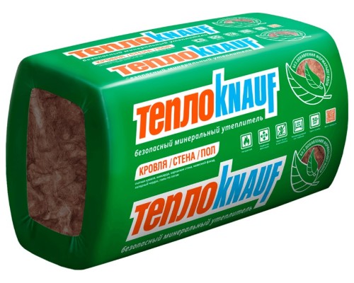 Купить ТеплоКНАУФ TS 036 1230х610х100мм, 8шт, 6м2 для кровли и стен утеплитель