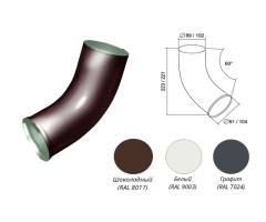 Колено стока  Металл Optima