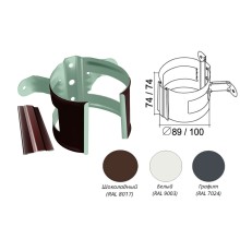 Кронштейн трубы на дерево  Металл Optima