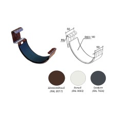 Соединитель желоба Металл Optima