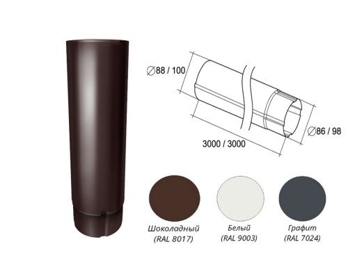 Купить Труба круглая 3м  Металл Optima
