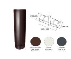 Труба круглая 1м  Металл Optima