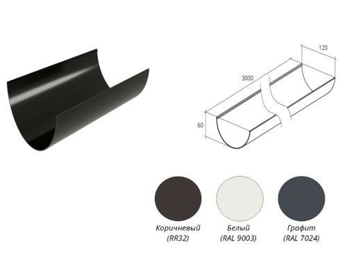 Купить Желоб ПВХ 135/87мм