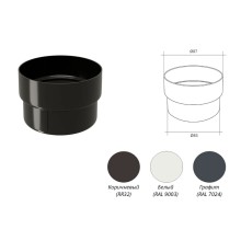 Муфта трубы соединительная ПВХ