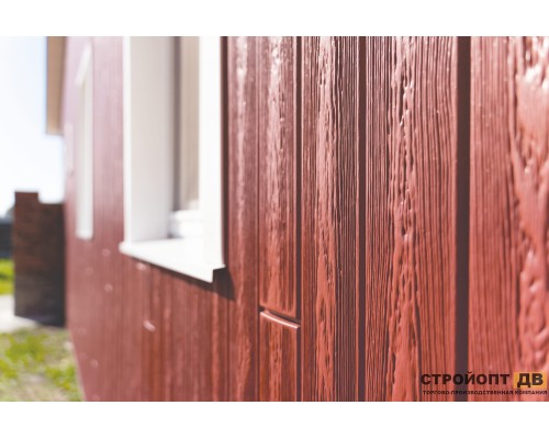 Купить Хокла Колор Брусника  0,5 м2 Ю-пласт фасадная панель