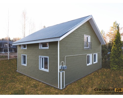 Купить Хокла Колор Ирландский мох 0,5 м2 Ю-пласт фасадная панель