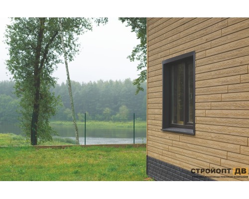 Купить Хокла Лиственница Медовая 0,5 м2 Ю-пласт фасадная панель