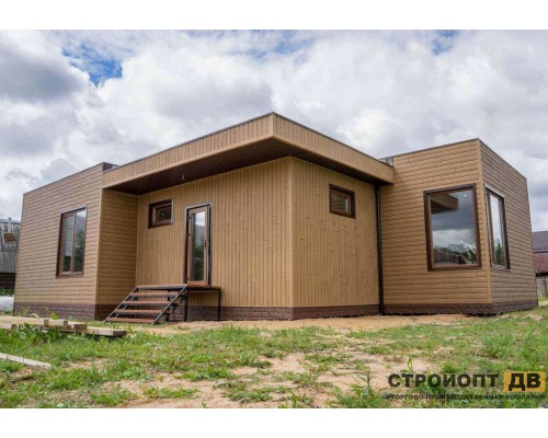 Купить Хокла Лиственница Медовая 0,5 м2 Ю-пласт фасадная панель