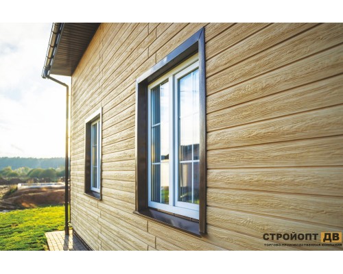 Купить Хокла Лиственница Светлая 0,5 м2 Ю-пласт фасадная панель