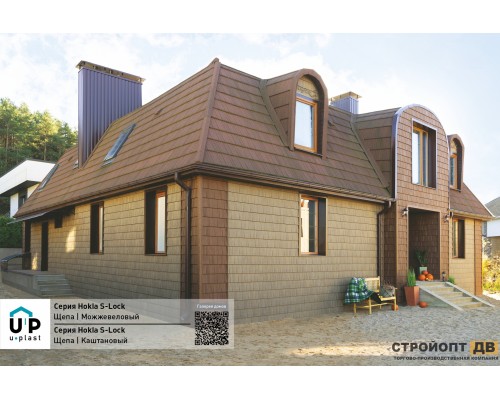 Купить Хокла Щепа Можжевеловый  0,412 м2 Ю-пласт фасадная панель