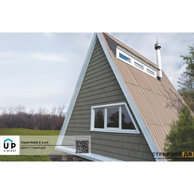 Купить Хокла Щепа Седой дуб  0,412 м2 Ю-пласт фасадная панель