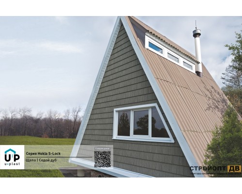 Купить Хокла Щепа Седой дуб  0,412 м2 Ю-пласт фасадная панель