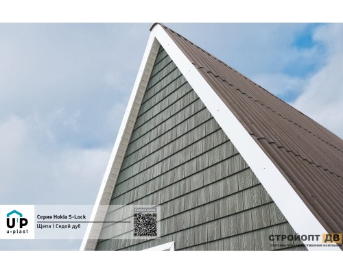Купить Хокла Щепа Седой дуб  0,412 м2 Ю-пласт фасадная панель