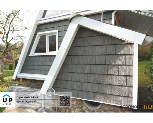 Купить Хокла Щепа Седой дуб  0,412 м2 Ю-пласт фасадная панель