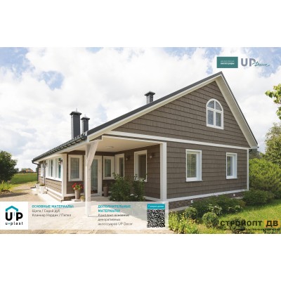 Купить Хокла Щепа Седой дуб  0,412 м2 Ю-пласт фасадная панель