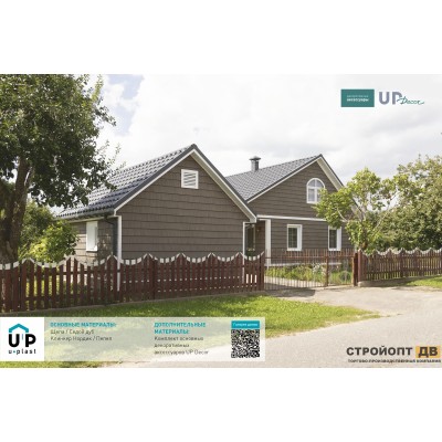 Купить Хокла Щепа Седой дуб  0,412 м2 Ю-пласт фасадная панель