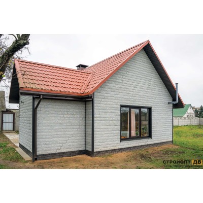 Купить Хокла Винтаж Пепел  0,5 м2 Ю-пласт фасадная панель