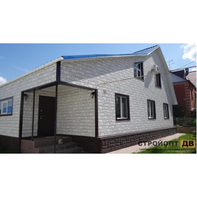 Купить Бург Белый  0,42м2 Деке фасадная панель