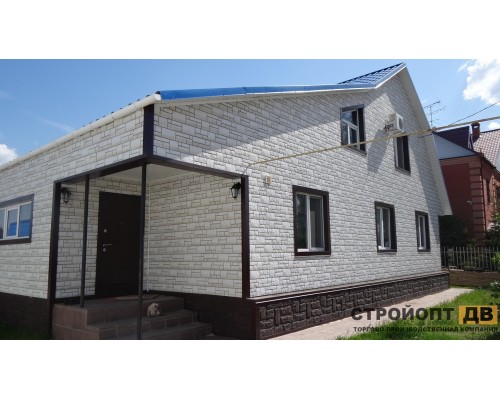 Купить Бург Белый  0,42м2 Деке фасадная панель