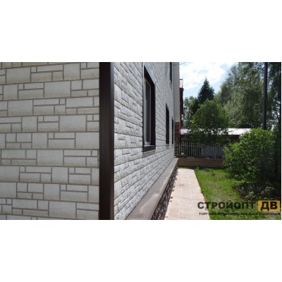 Купить Бург Белый  0,42м2 Деке фасадная панель