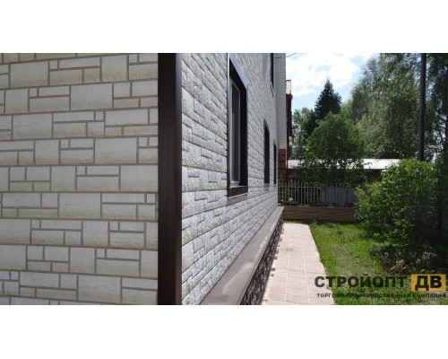 Купить Бург Белый  0,42м2 Деке фасадная панель