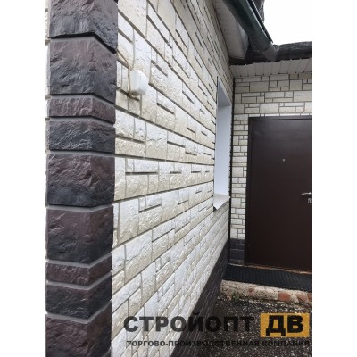 Купить Бург Белый  0,42м2 Деке фасадная панель