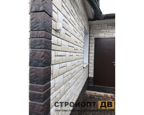 Купить Бург Белый  0,42м2 Деке фасадная панель