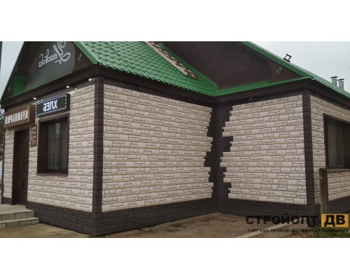 Купить Бург Белый  0,42м2 Деке фасадная панель