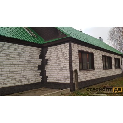 Купить Бург Белый  0,42м2 Деке фасадная панель