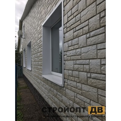 Купить Бург Белый  0,42м2 Деке фасадная панель