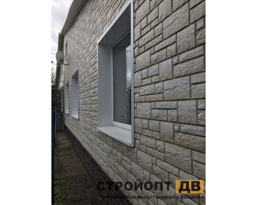 Купить Бург Белый  0,42м2 Деке фасадная панель