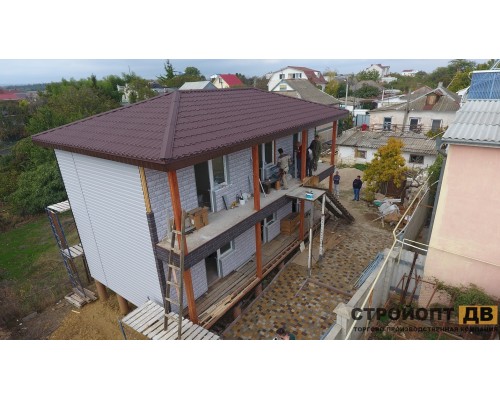 Купить Бург Платиновый  0,42м2 Деке фасадная панель