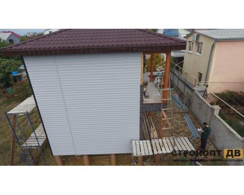 Купить Бург Платиновый  0,42м2 Деке фасадная панель