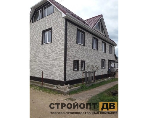 Купить Камень Белый 0,46м2 Альта-Профиль фасадная панель