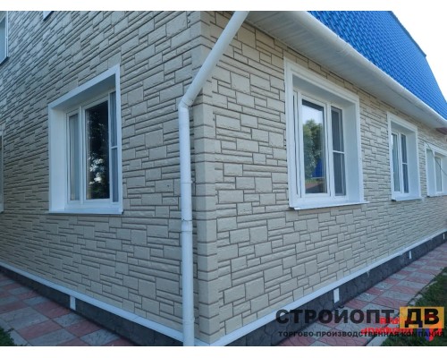 Купить Камень Белый 0,46м2 Альта-Профиль фасадная панель