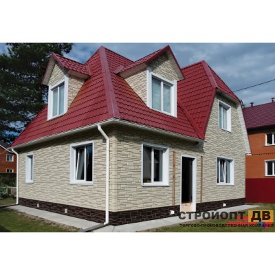 Купить Камень Белый 0,46м2 Альта-Профиль фасадная панель