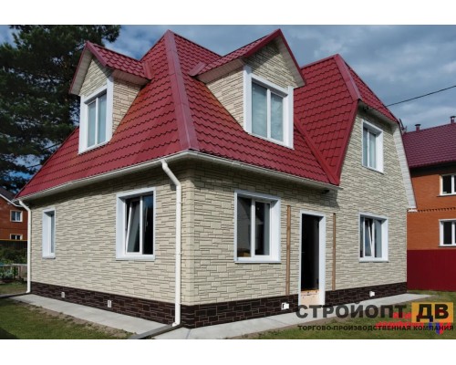 Купить Камень Белый 0,46м2 Альта-Профиль фасадная панель