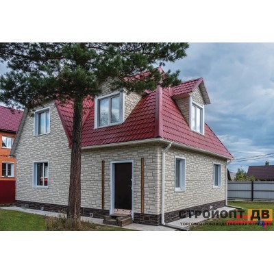 Купить Камень Белый 0,46м2 Альта-Профиль фасадная панель