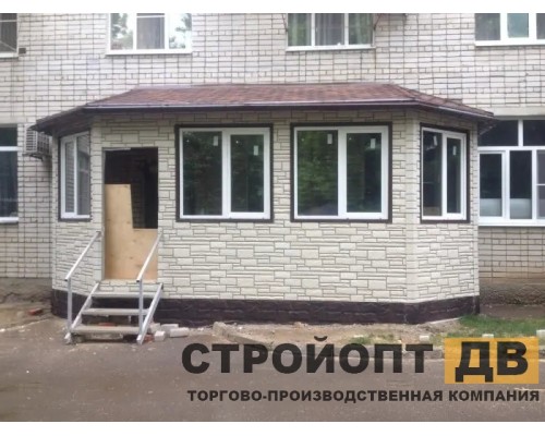 Купить Камень Белый 0,46м2 Альта-Профиль фасадная панель