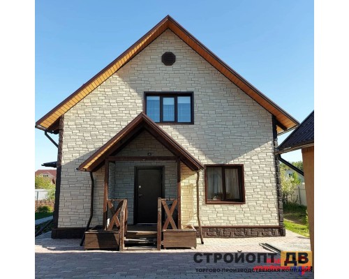 Купить Камень Белый 0,46м2 Альта-Профиль фасадная панель