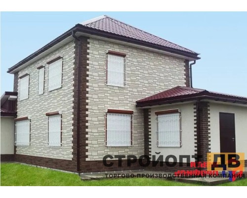 Купить Камень Белый 0,46м2 Альта-Профиль фасадная панель