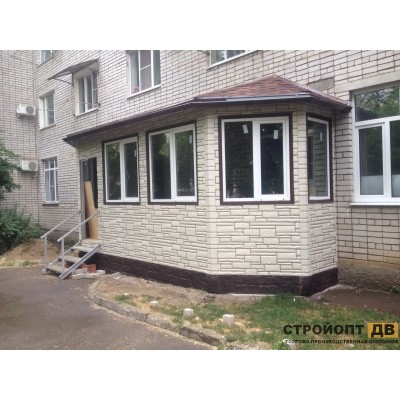 Купить Камень Белый 0,46м2 Альта-Профиль фасадная панель