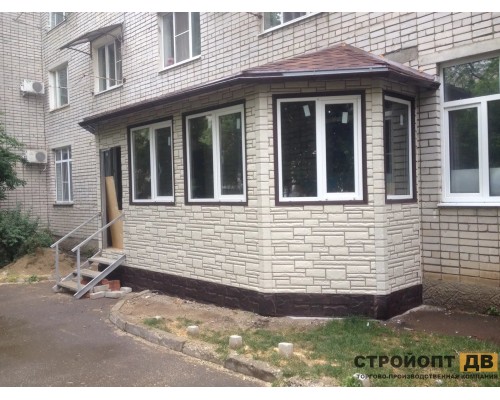 Купить Камень Белый 0,46м2 Альта-Профиль фасадная панель