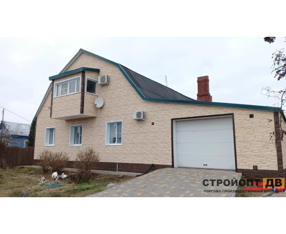 Камень Пражский 01-светлый бежевый 0,38м2 Альта-Профиль Под камень-2