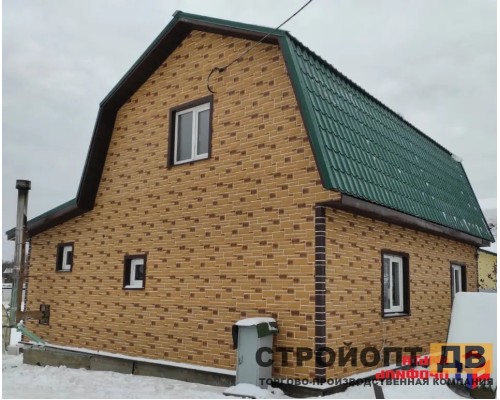 Купить Камень Пражский 02 - коричневый 0,38м2 Альта-Профиль фасадная панель