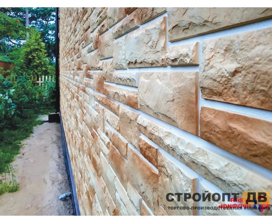 Камень Пражский 04 - желто-бежевый 0,38м2 Альта-Профиль Под камень-4