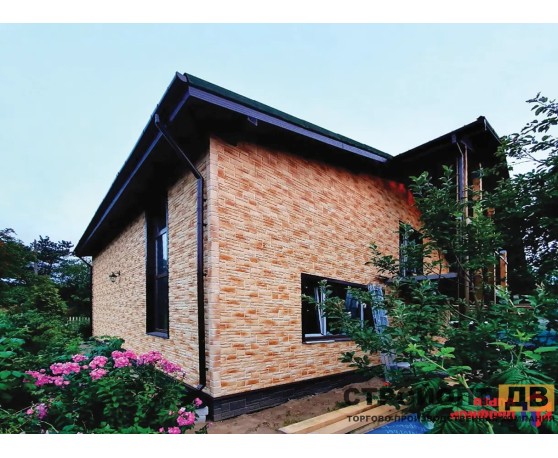 Камень Пражский 05 - темно-коричневый 0,38м2 Альта-Профиль Под камень-2