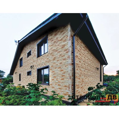 Купить Камень Пражский 05 - темно-коричневый 0,38м2 Альта-Профиль фасадная панель