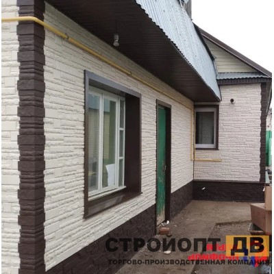 Купить Камень Скалистый ЭКО Кремовый 0,47м2 Альта-Профиль фасадная панель