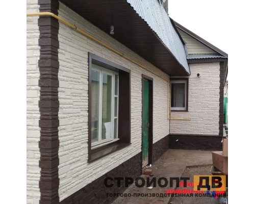Купить Камень Скалистый ЭКО Кремовый 0,47м2 Альта-Профиль фасадная панель